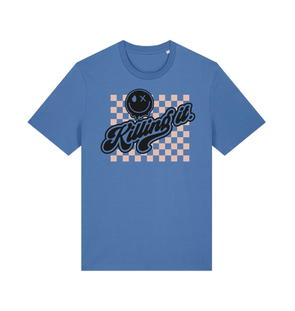 Bright Blue Printed T-shirt Front