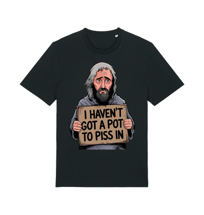 Black Printed T-shirt Front