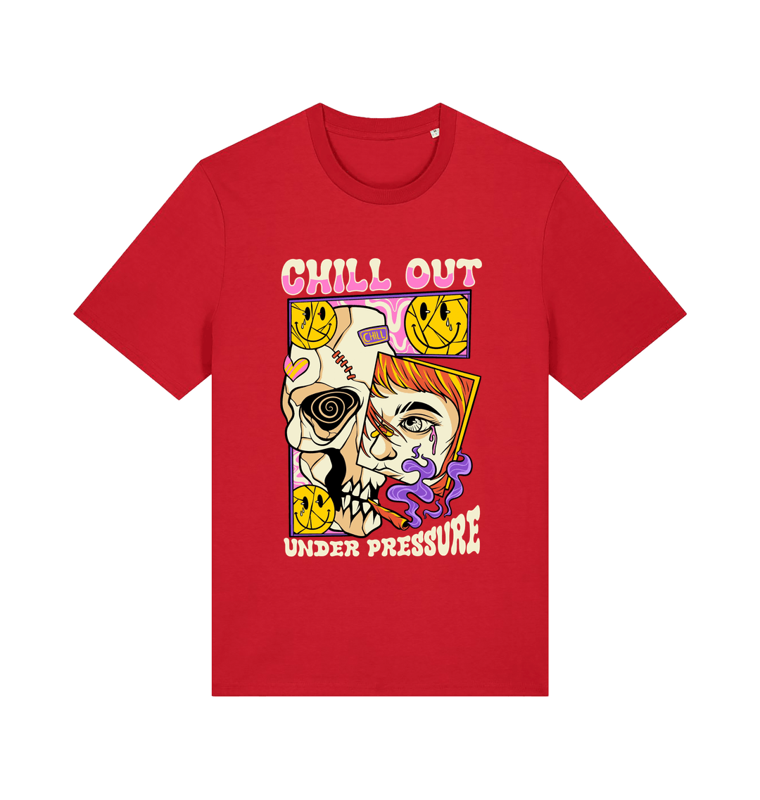 Red Printed T-shirt Front