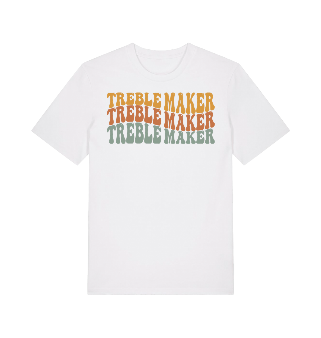 White Printed T-shirt Front