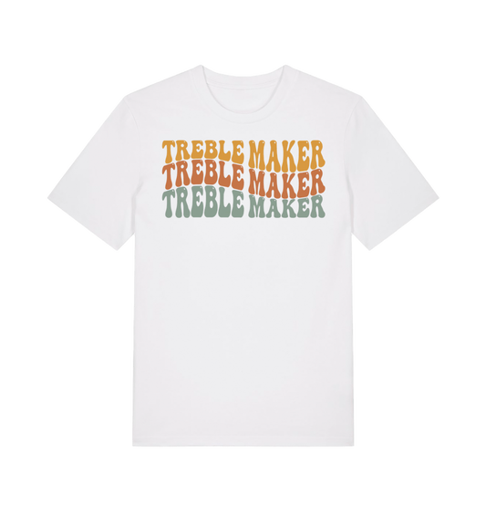 White Printed T-shirt Front