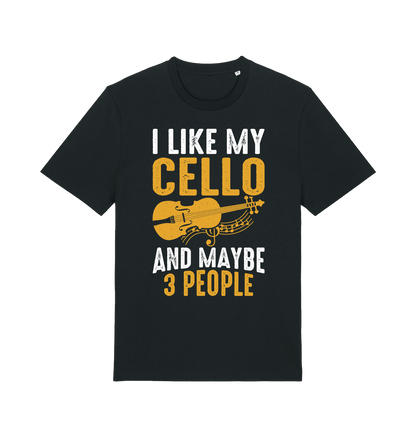 Black Printed T-shirt Front