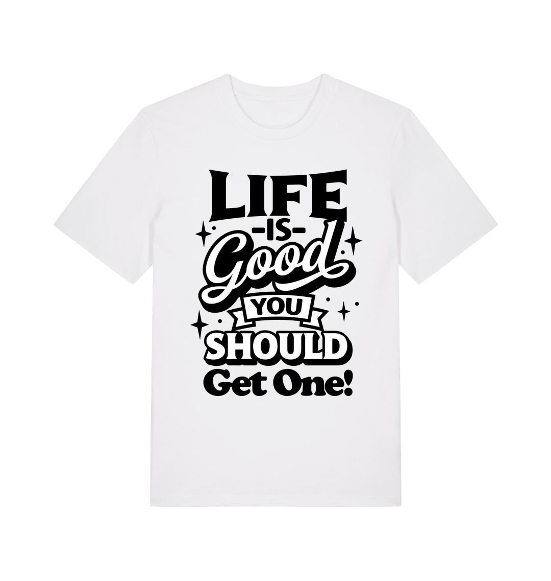 White Printed T-shirt Front