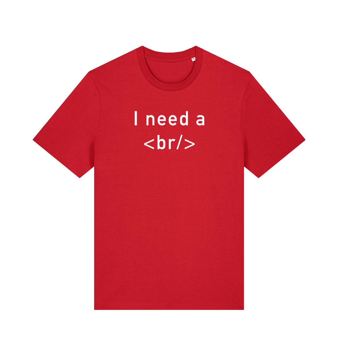 Red Printed T-shirt Front