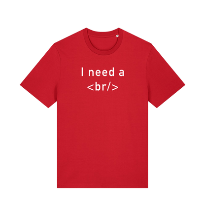 Red Printed T-shirt Front