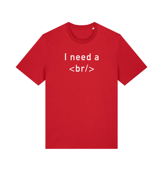 Red Printed T-shirt Front