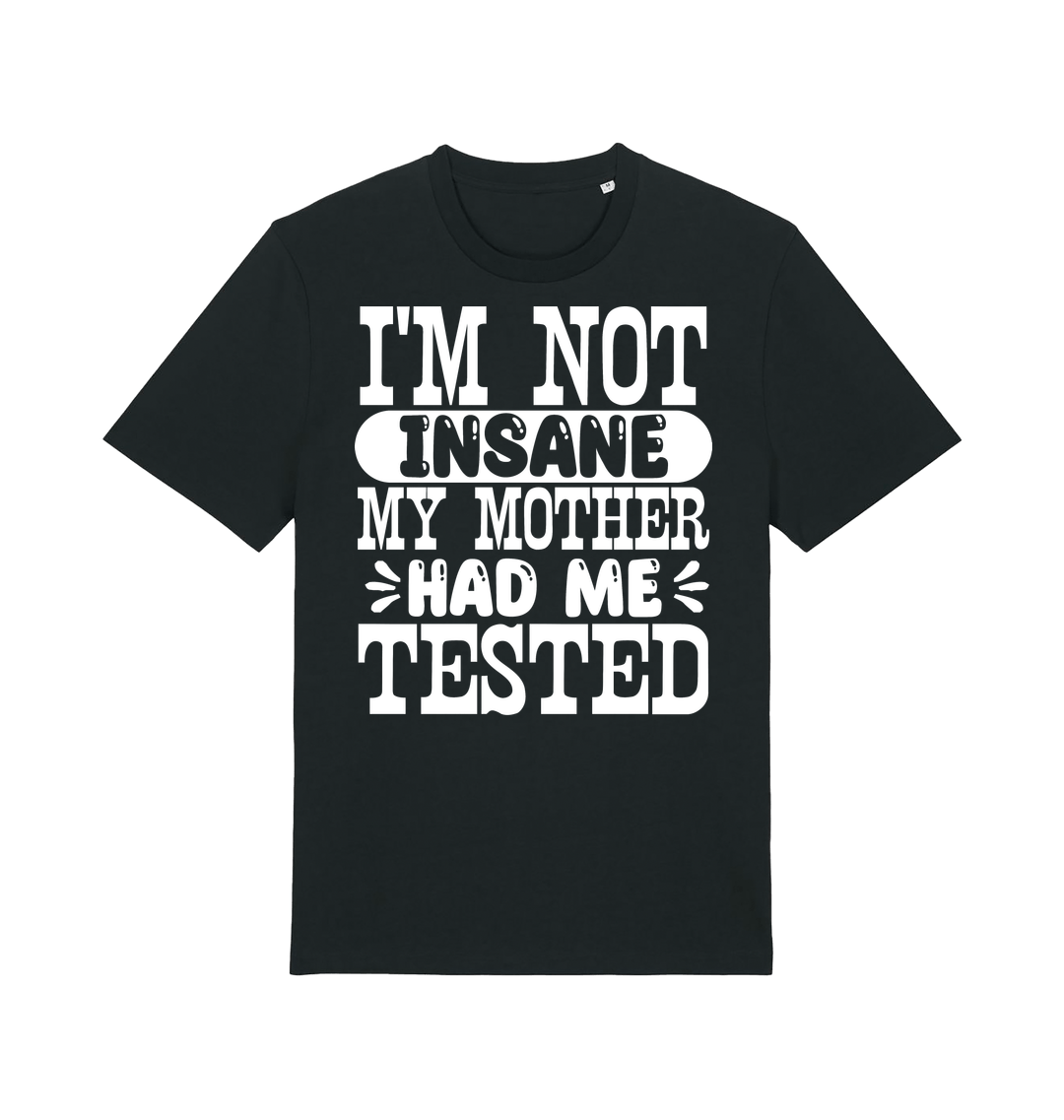 Black Printed T-shirt Front