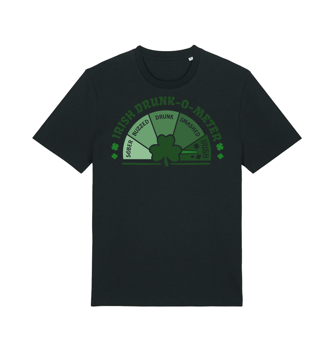 Black Printed T-shirt Front