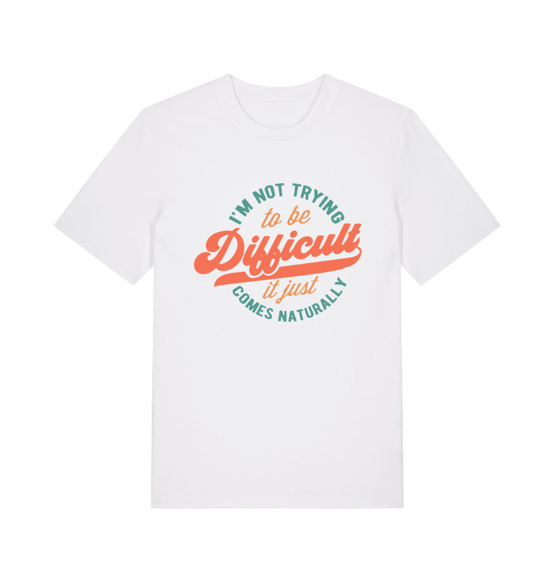White Printed T-shirt Front