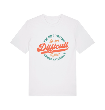 White Printed T-shirt Front