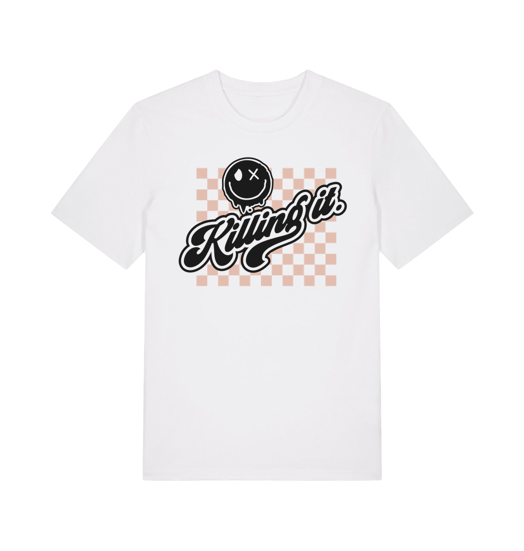 White Printed T-shirt Front