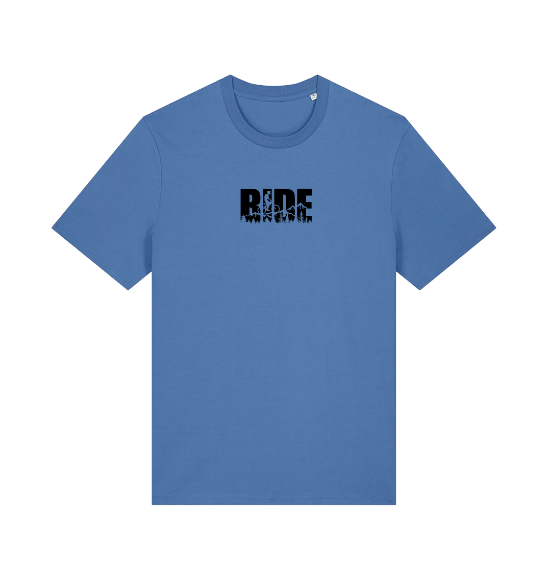 Bright Blue Printed T-shirt Front