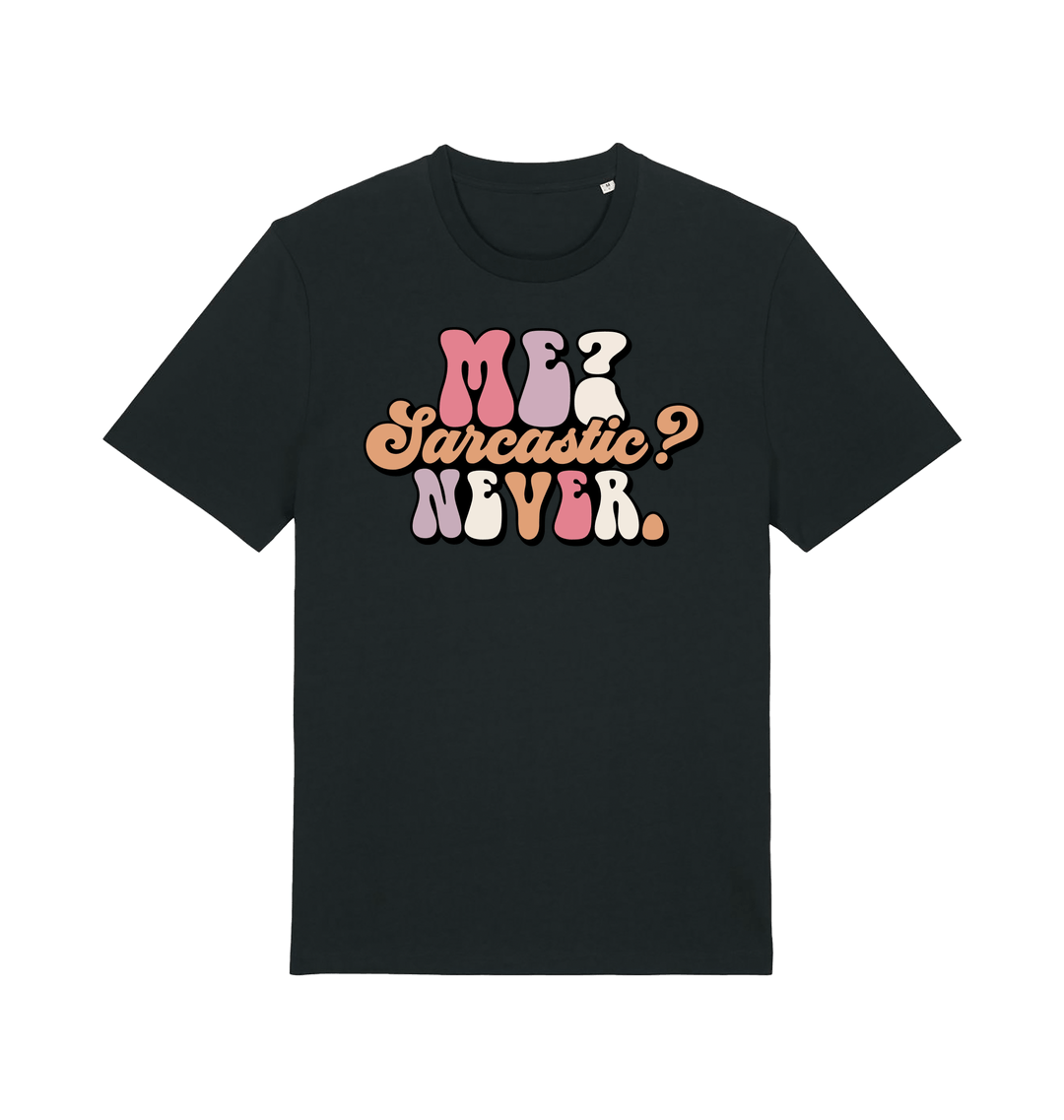 Black Printed T-shirt Front
