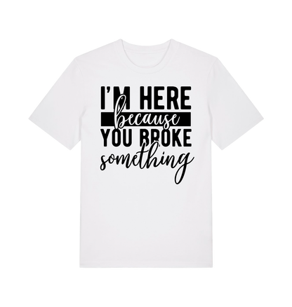 White Printed T-shirt Front