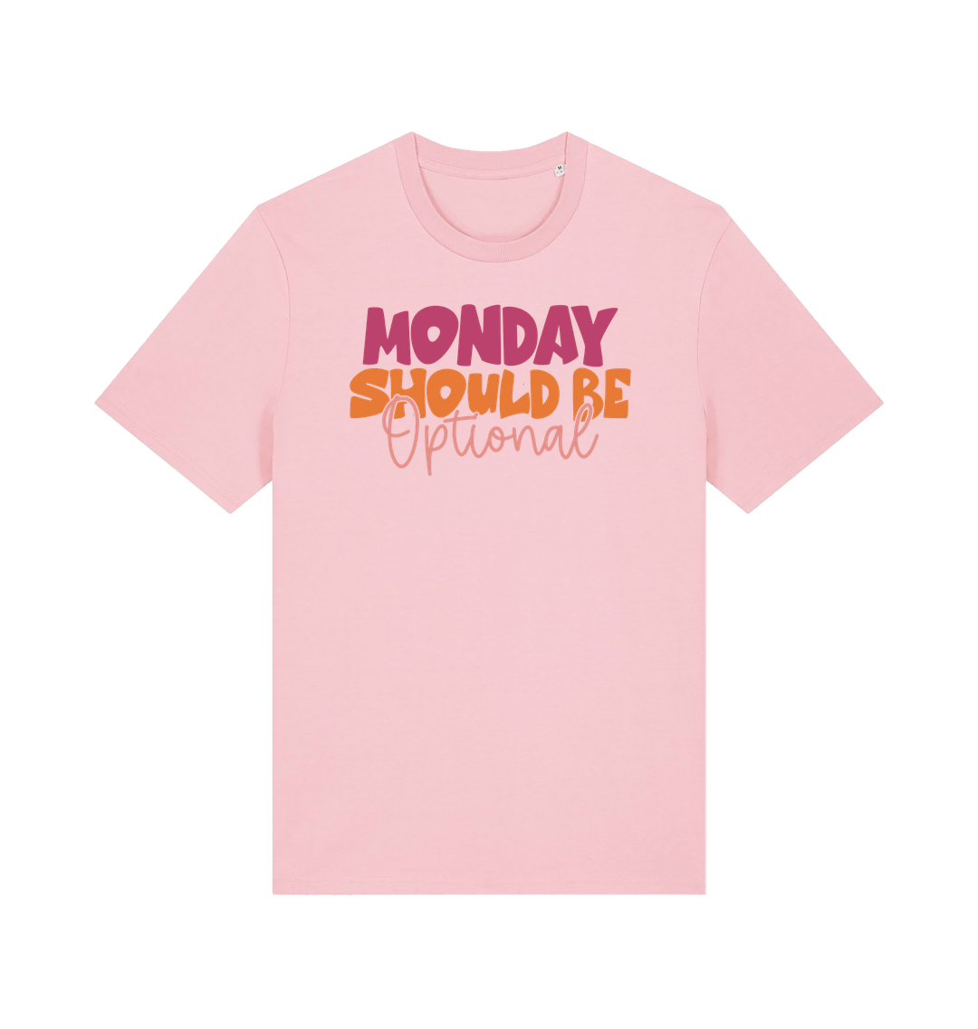 Cotton Pink Printed T-shirt Front