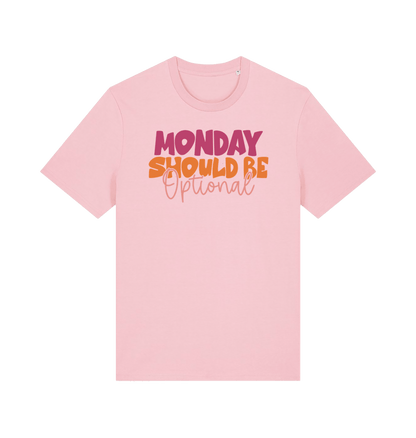 Cotton Pink Printed T-shirt Front
