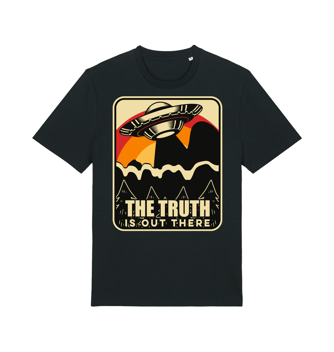 Black Printed T-shirt Front