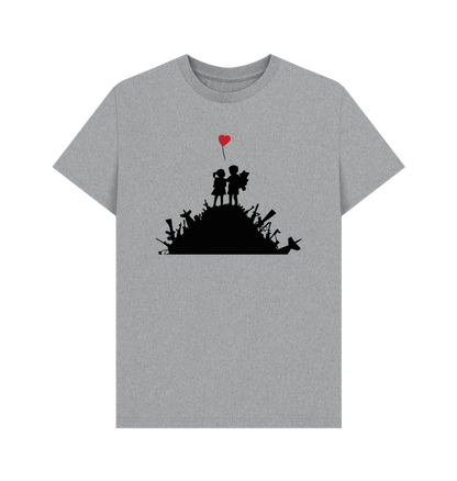 Athletic Grey Printed T-shirt Front