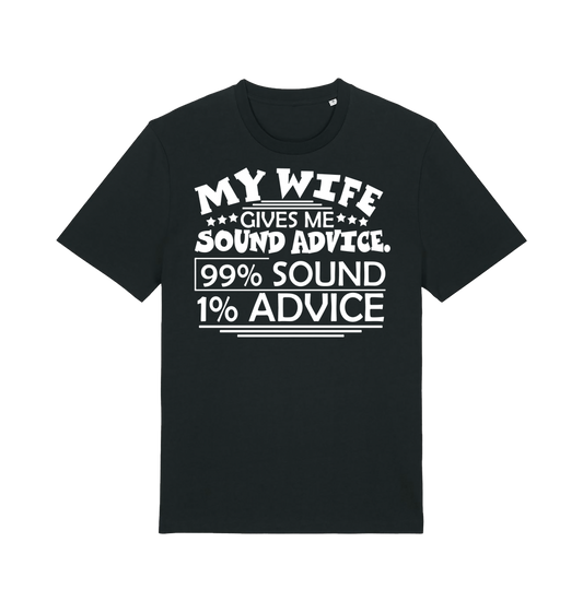 Black Printed T-shirt Front