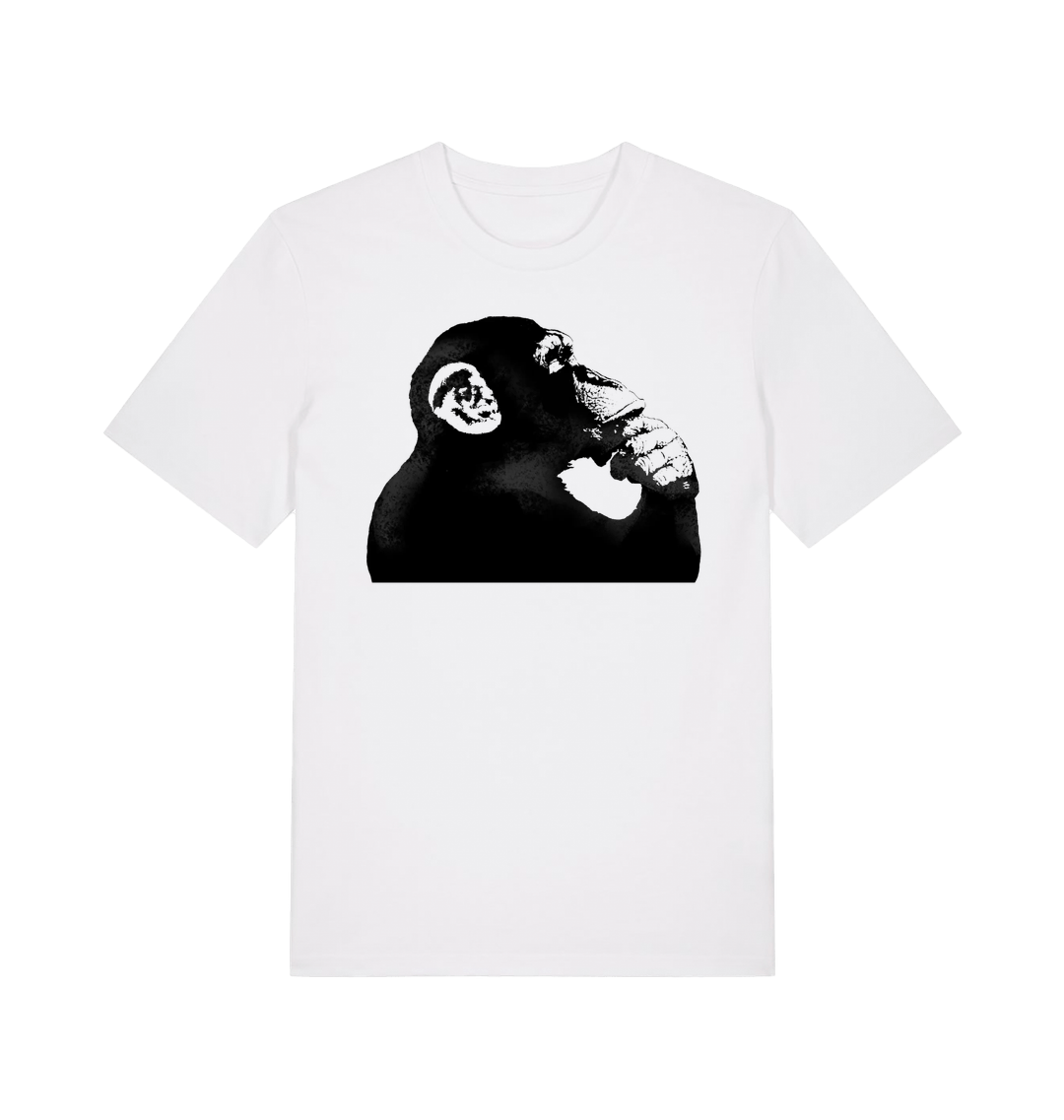 White Printed T-shirt Front