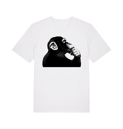 White Printed T-shirt Front