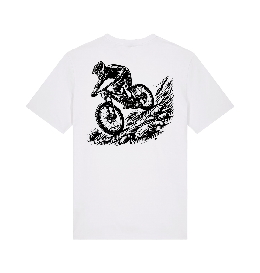 White Printed T-shirt Back