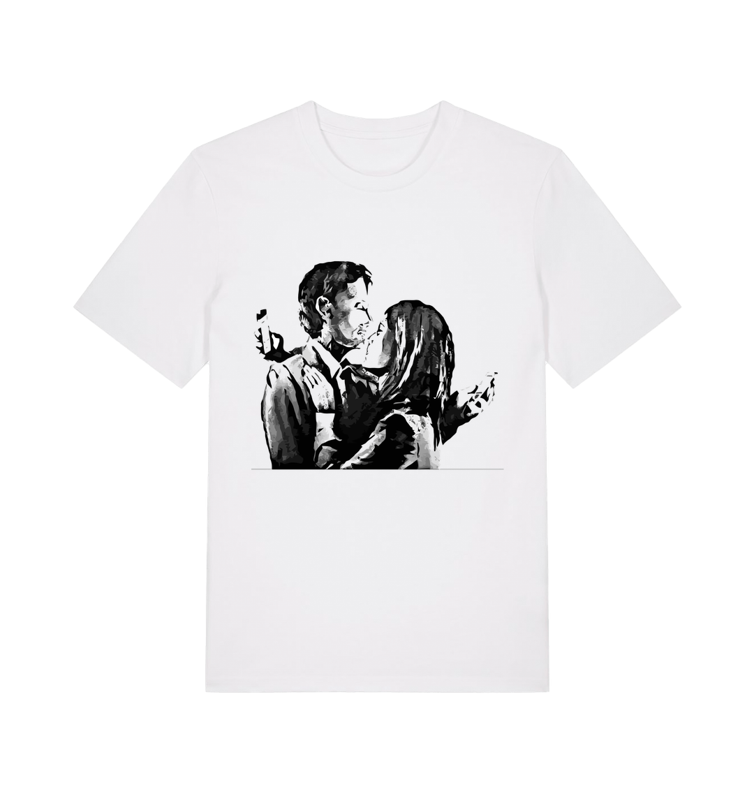White Printed T-shirt Front