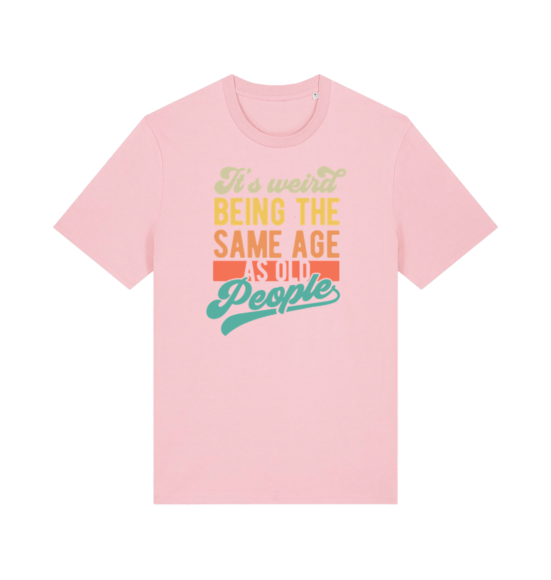 Cotton Pink Printed T-shirt Front
