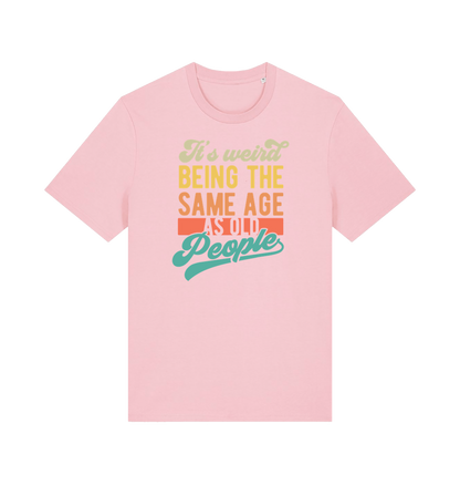 Cotton Pink Printed T-shirt Front