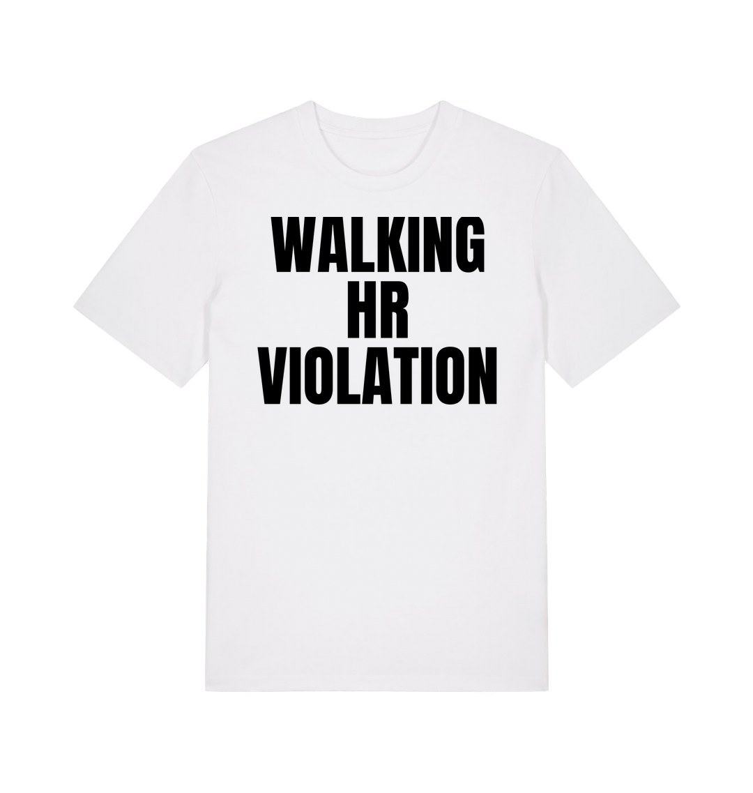 White Printed T-shirt Front