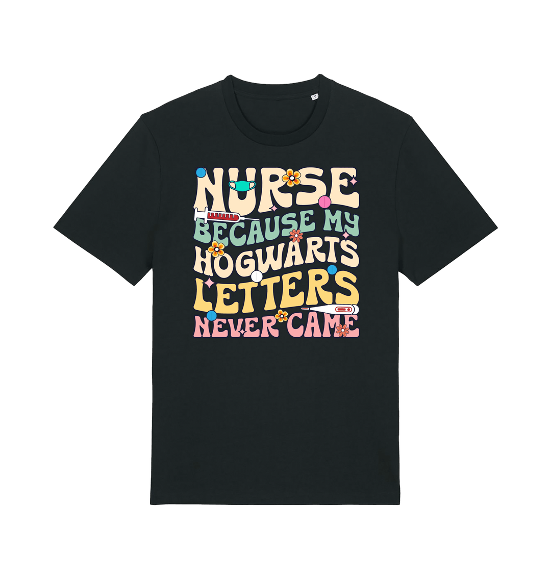 Black Printed T-shirt Front