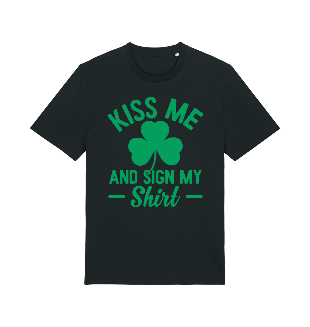 Black Printed T-shirt Front