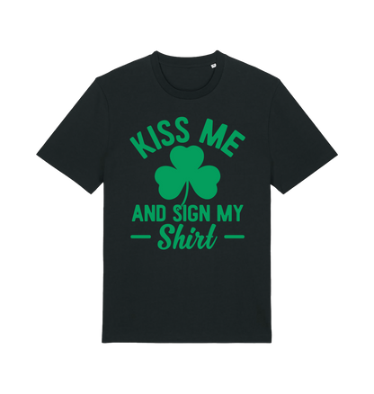Black Printed T-shirt Front
