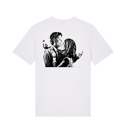 White Printed T-shirt Back