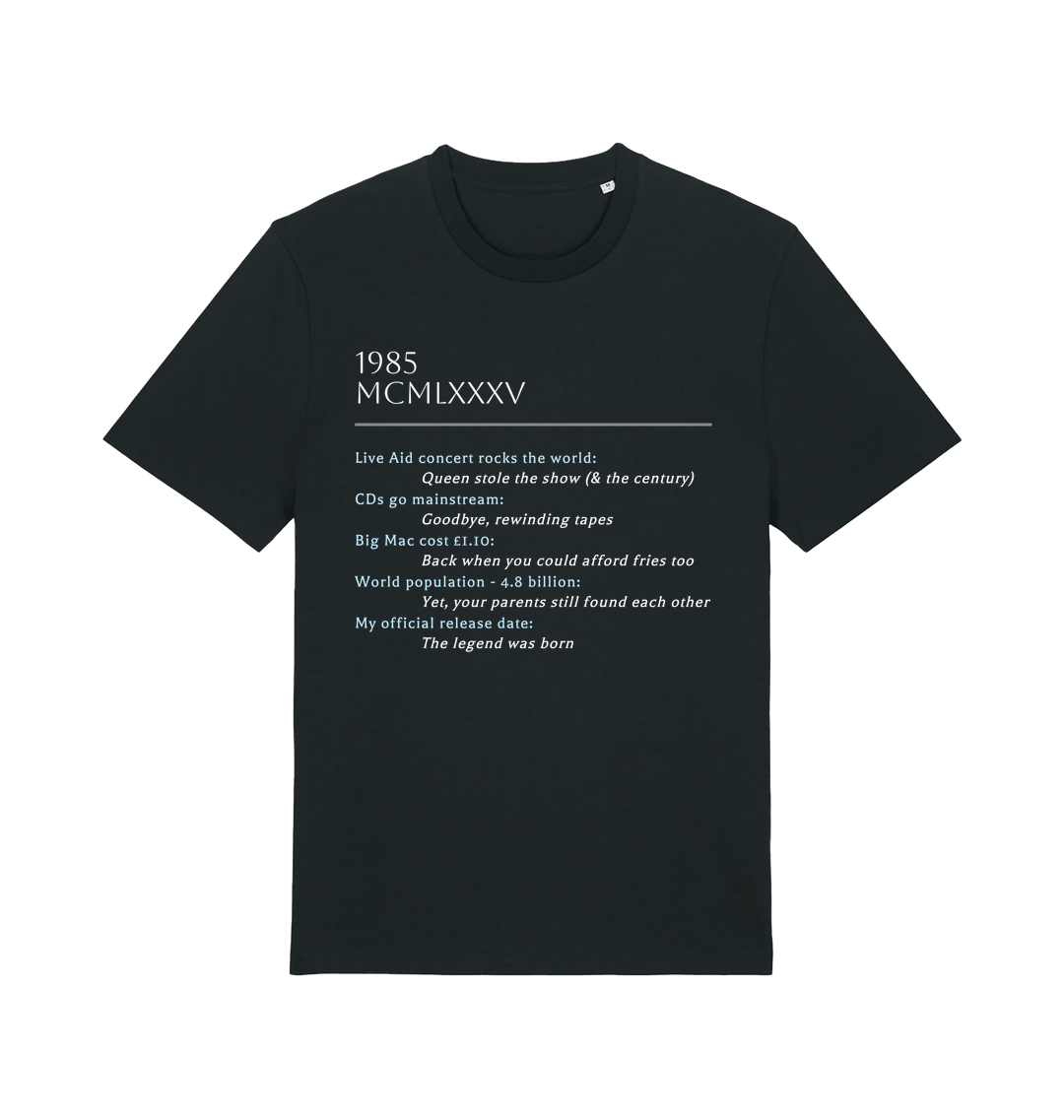 Black Printed T-shirt Front