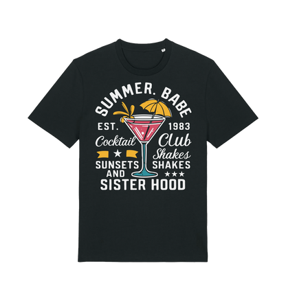 Black Printed T-shirt Front