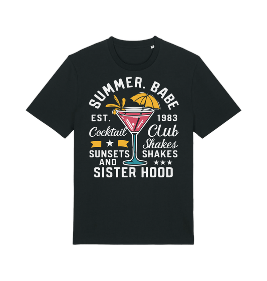 Black Printed T-shirt Front