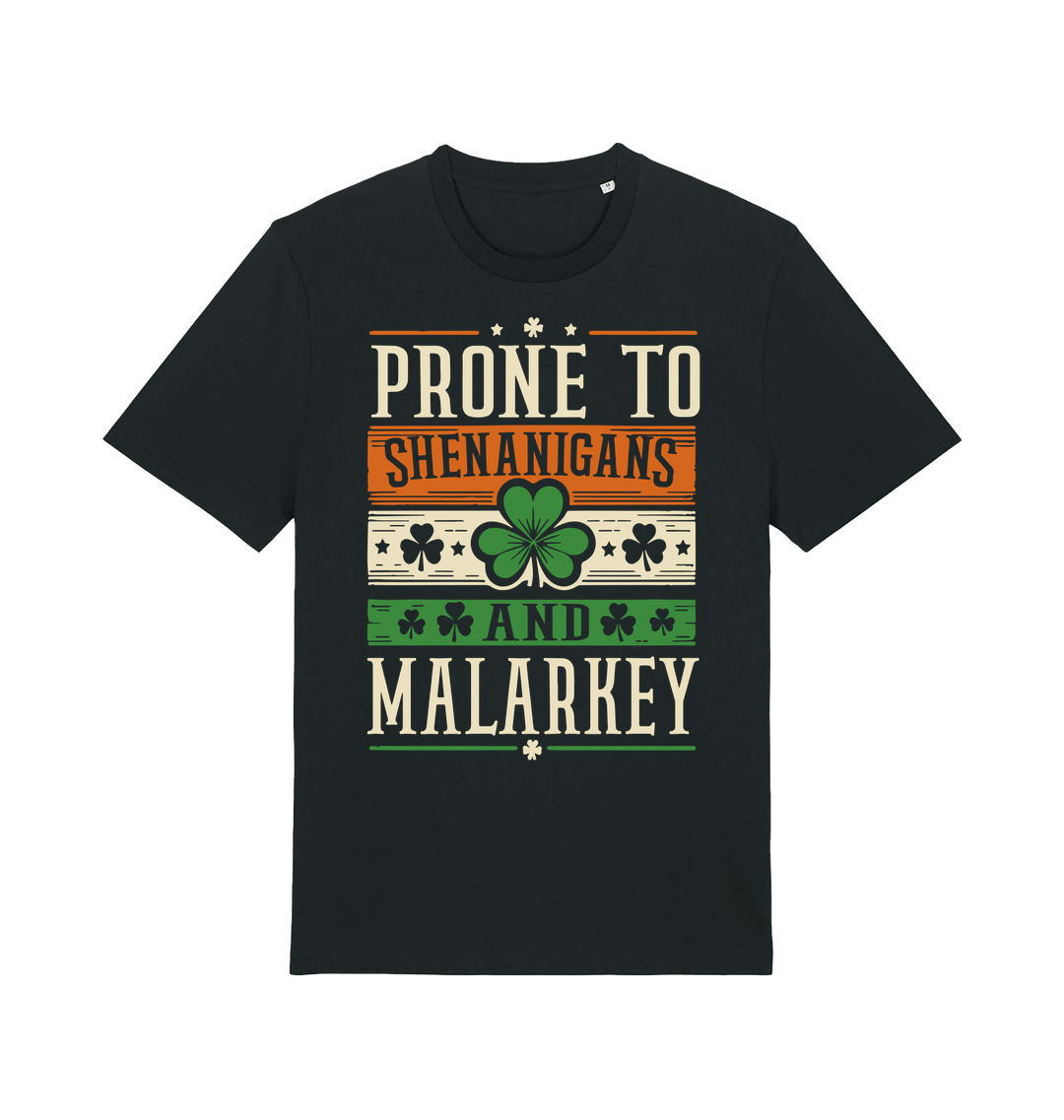 Black Printed T-shirt Front
