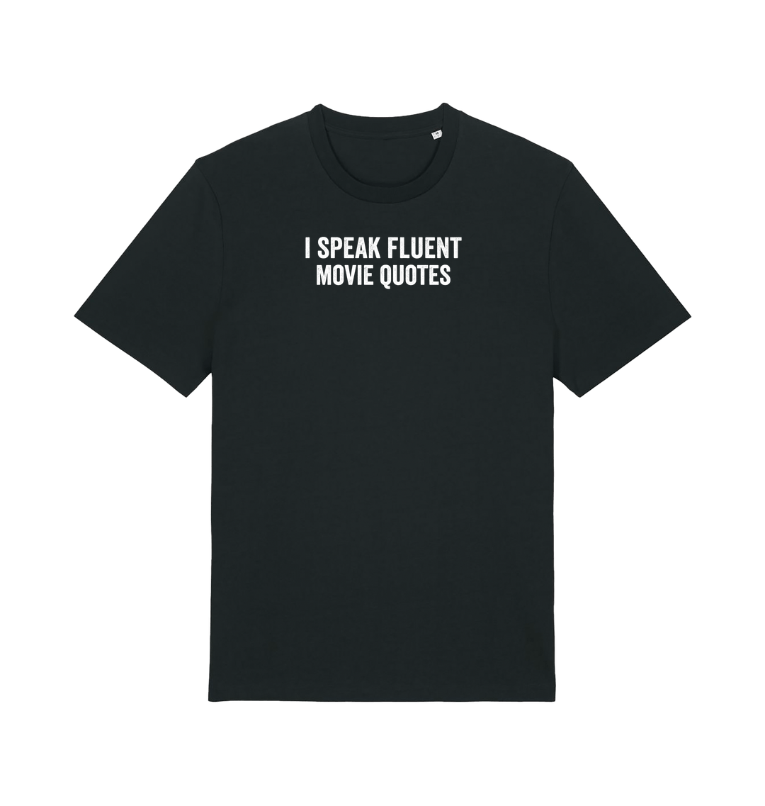 Black Printed T-shirt Front