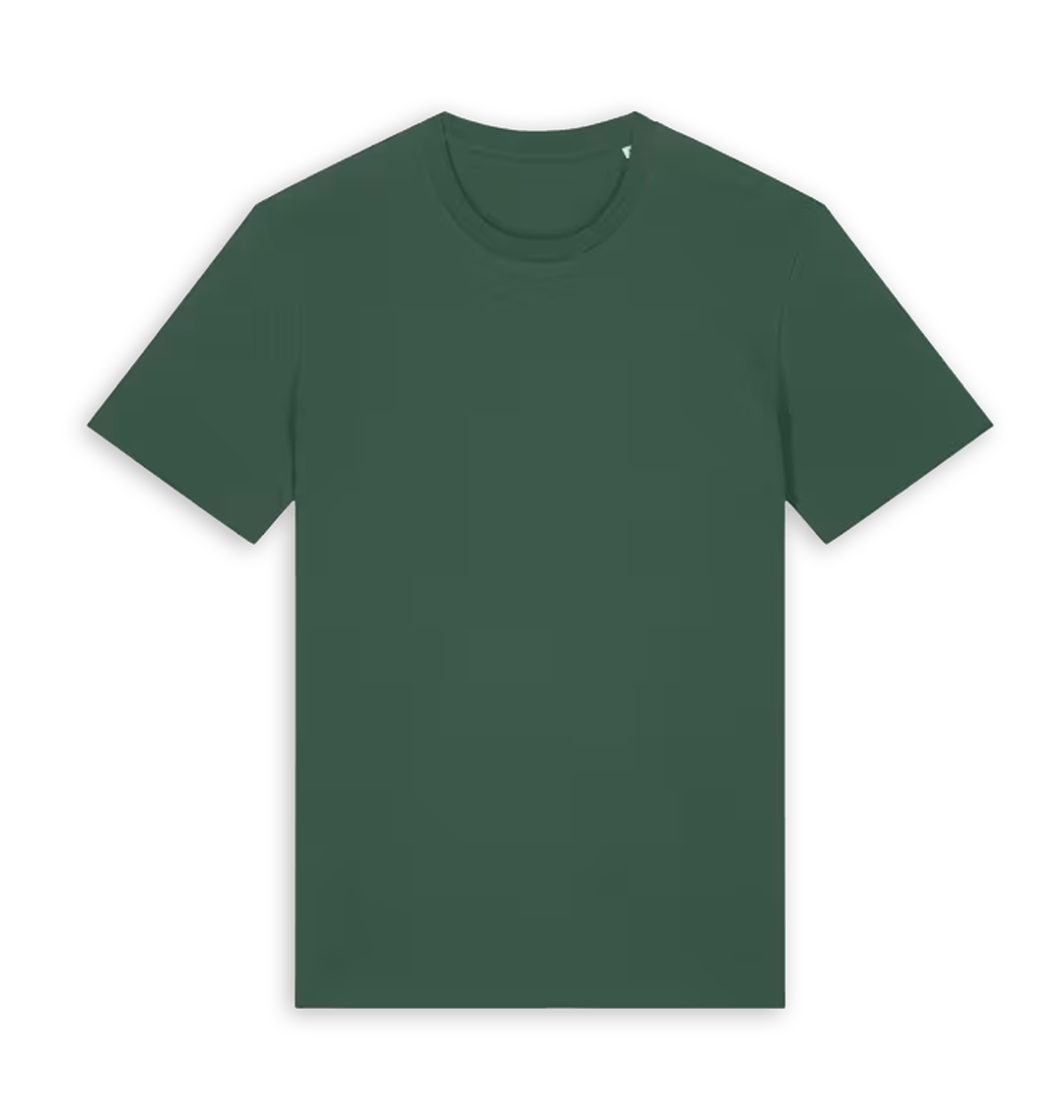 Bottle Green Printed T-shirt Front