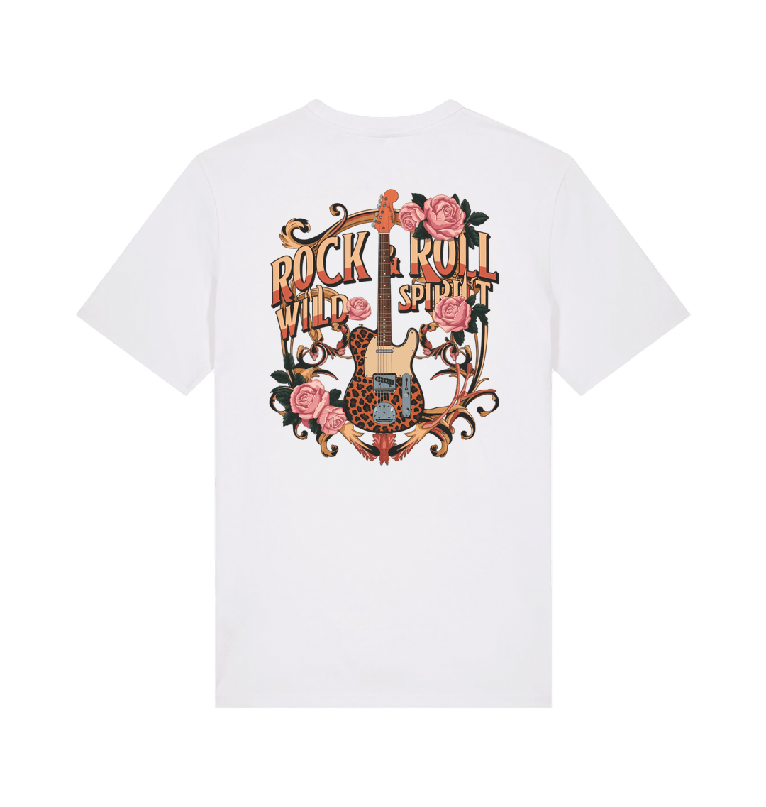 White Printed T-shirt Back