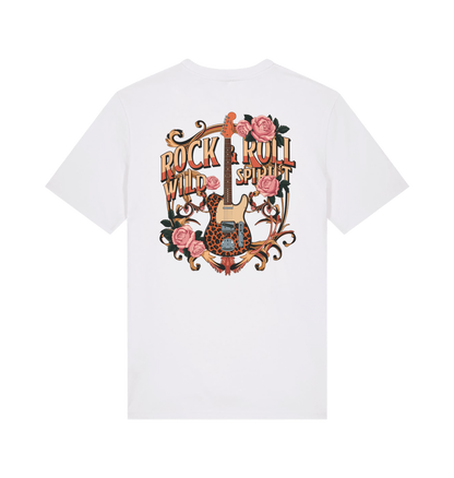 White Printed T-shirt Back