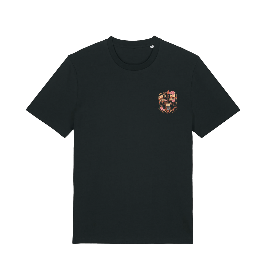 Black Printed T-shirt Front
