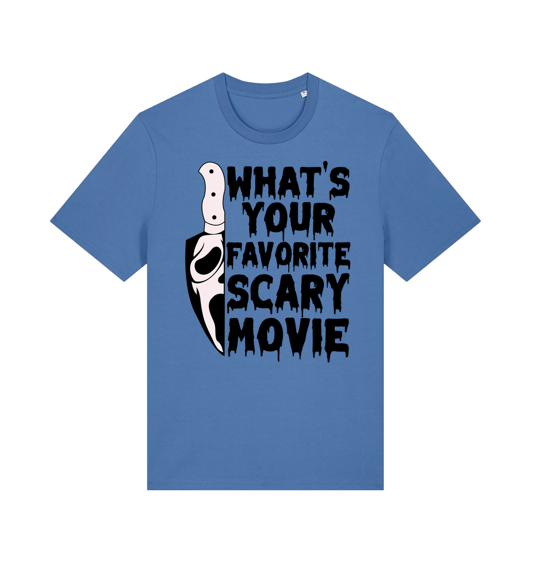 Bright Blue Printed T-shirt Front