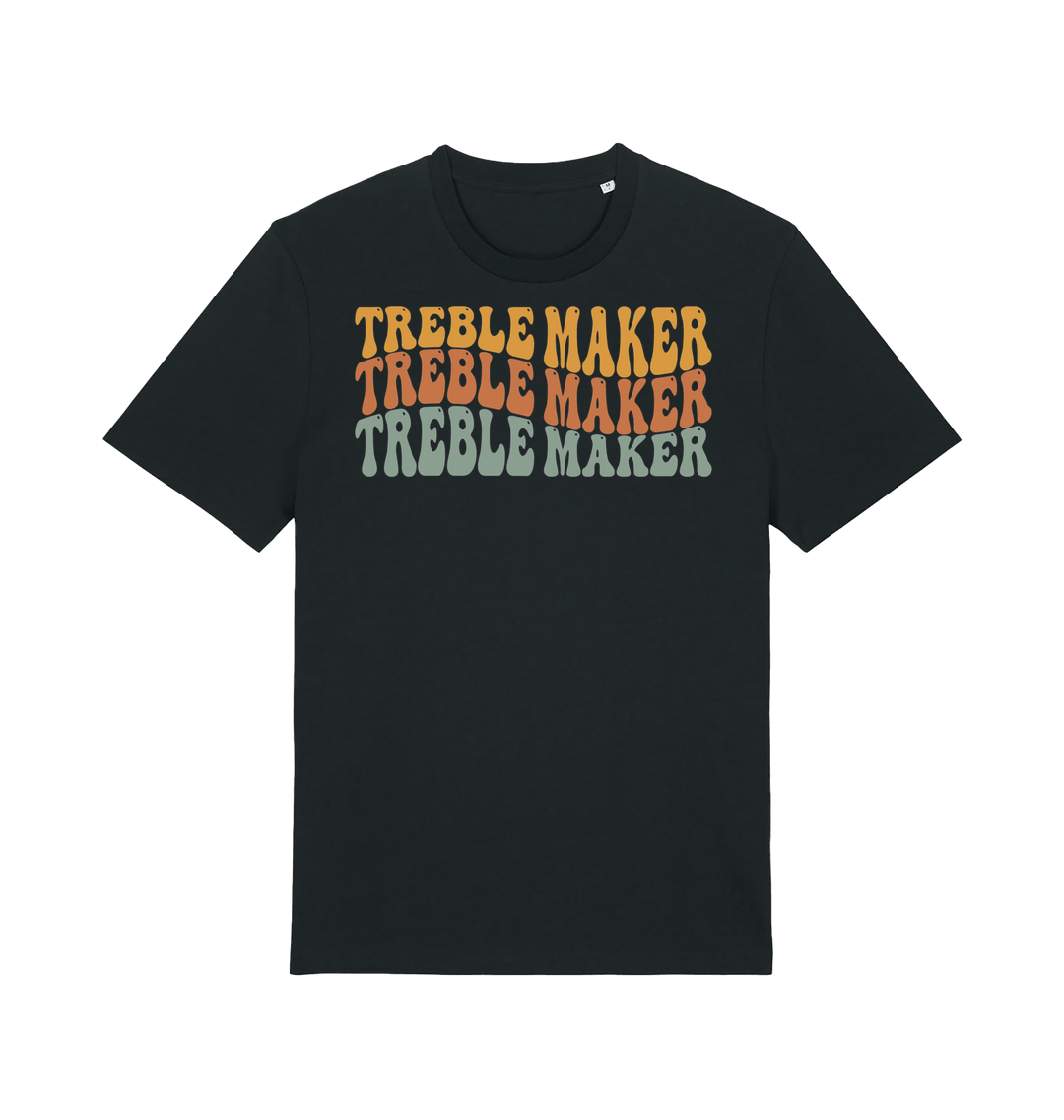 Black Printed T-shirt Front
