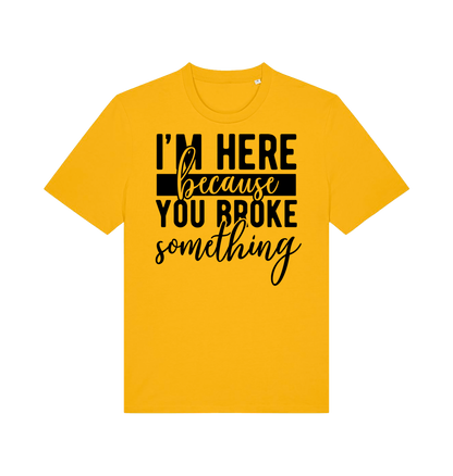 Spectra Yellow Printed T-shirt Front