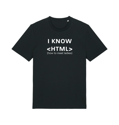 Black Printed T-shirt Front