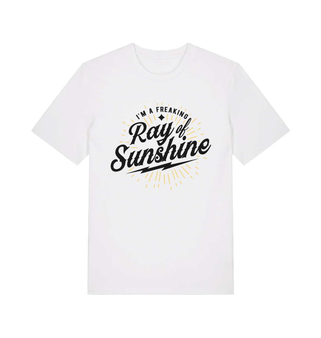 White Printed T-shirt Front