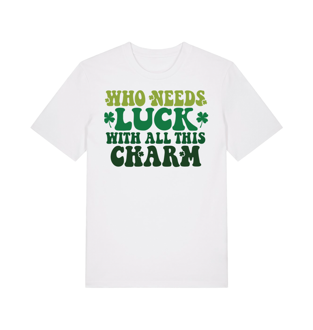 White Printed T-shirt Front