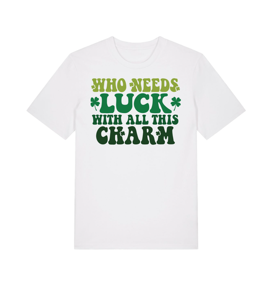 White Printed T-shirt Front
